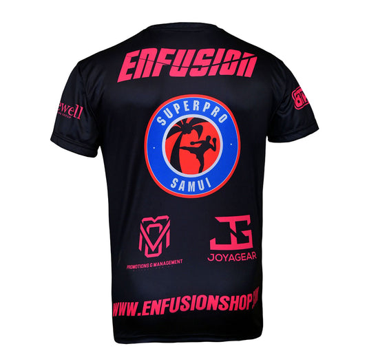 Enfusion T-shirt roze/zwart