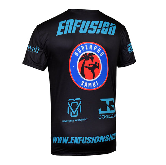 Enfusion T-shirt blauw/zwart