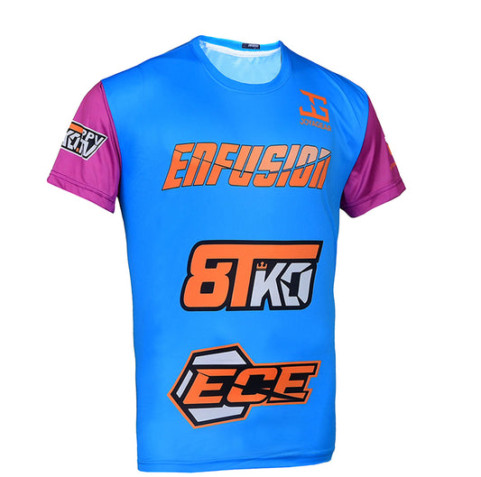 Enfusion Aqua/Paars T-shirt