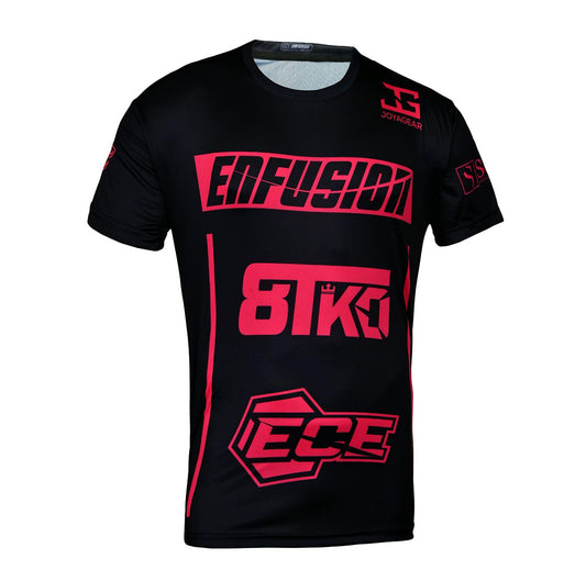 Enfusion T-shirt roze/zwart