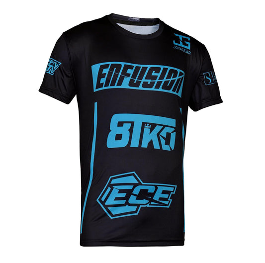 Enfusion T-shirt blauw/zwart
